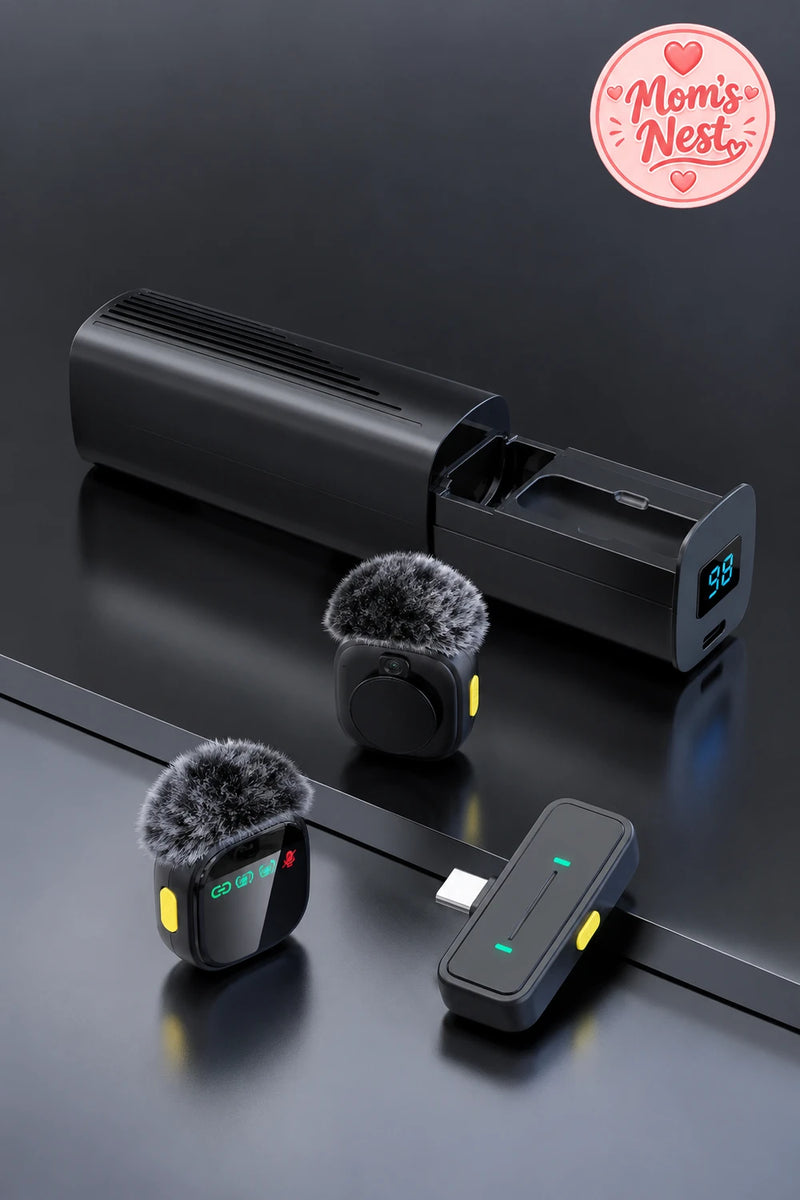Wireless Lavalier Microphone with Charging Case