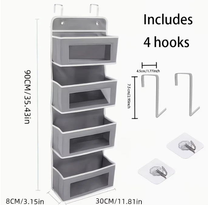 Over-The-Door Hanging Storage Rack