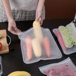 (4 Pack) Leakproof Self-Sealing Storage Bag