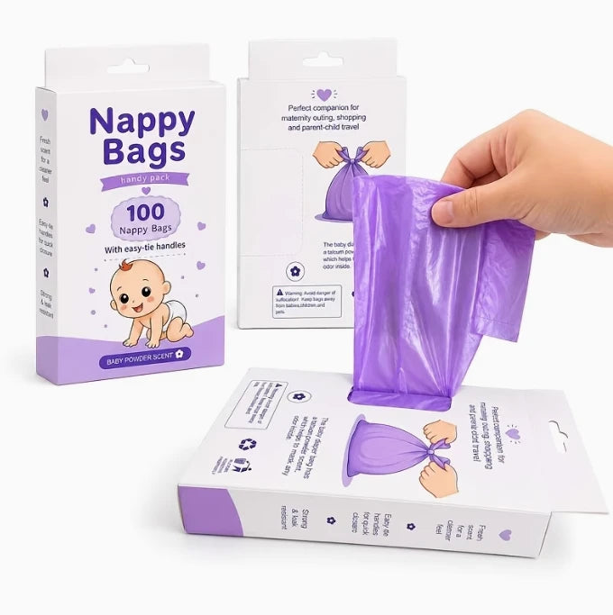 100pcs Scented Diaper Disposal Bags
