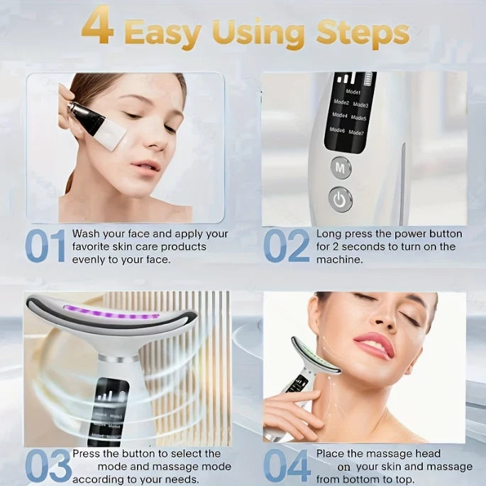 Rechargeable Facial & Neck Skincare Device