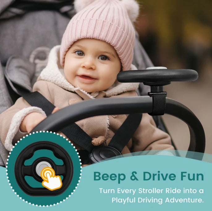Pram Steering Wheel Accessory
