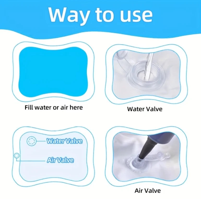 Inflatable water mat