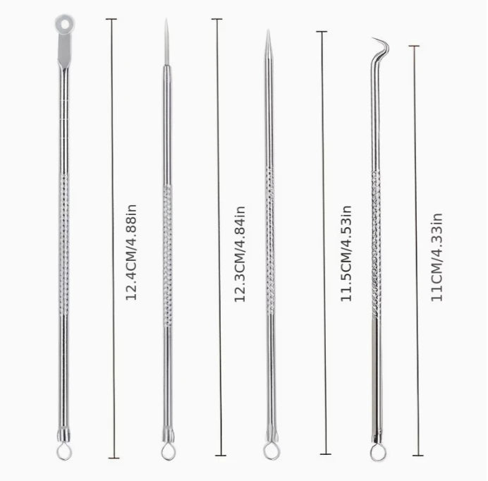 4pcs Blackhead Needle Set