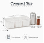 3-Compartment Fruit Storage Container
