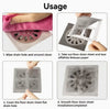 60pc Hair Trap Drain Stickers