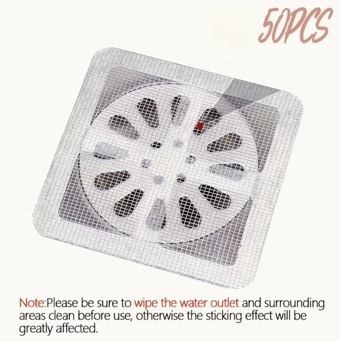 60pc Hair Trap Drain Stickers