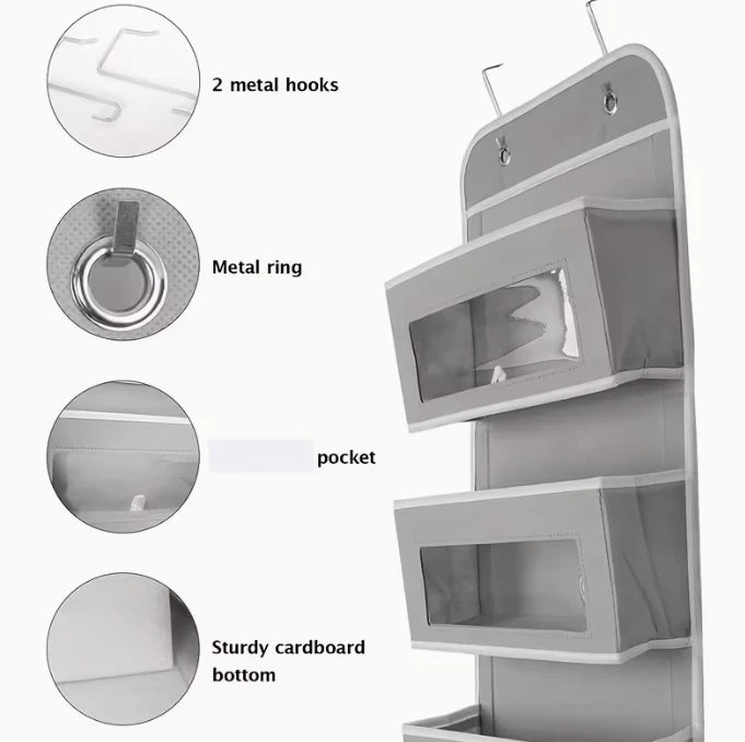 Over-The-Door Hanging Storage Rack