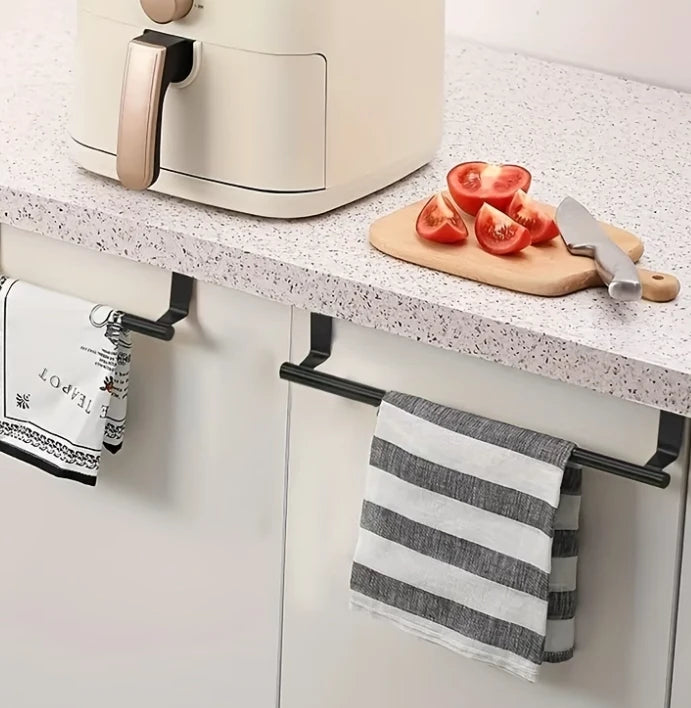 Over-the-Cabinet Kitchen Towel Rack