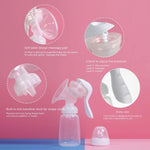 Manual Breast Pump with 150ml Feeding Bottle