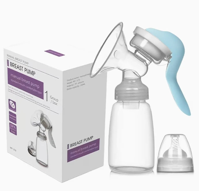 Manual Breast Pump with 150ml Feeding Bottle