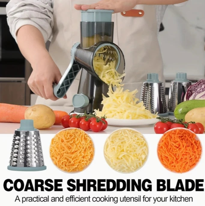 3-in-1 Manual Rotary Grater