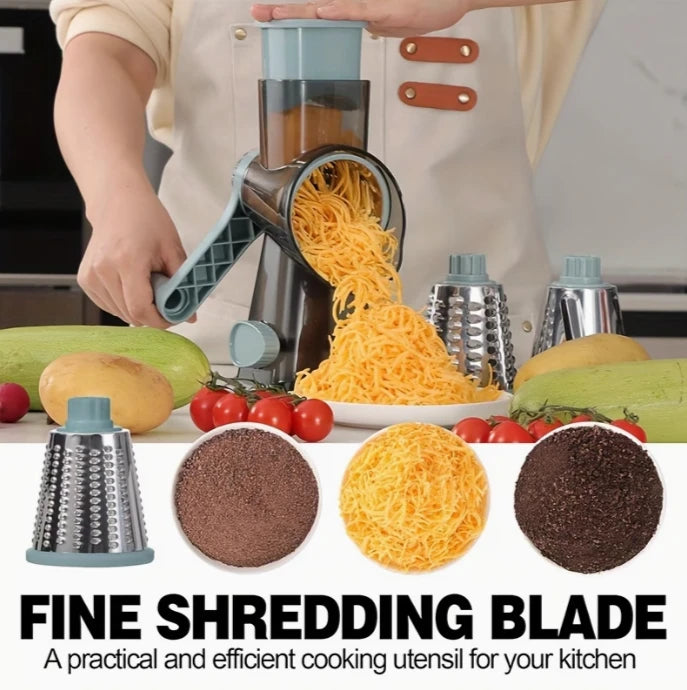 3-in-1 Manual Rotary Grater