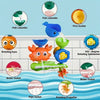 Interactive Suction Cup Bath Toy Set